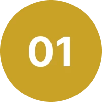 Number 01 inside gold circle