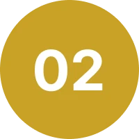 Gold circle with number 02